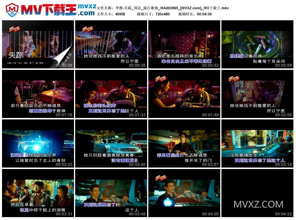 李维-失踪_国语_流行歌曲_MA203565